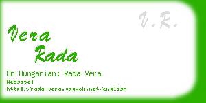 vera rada business card